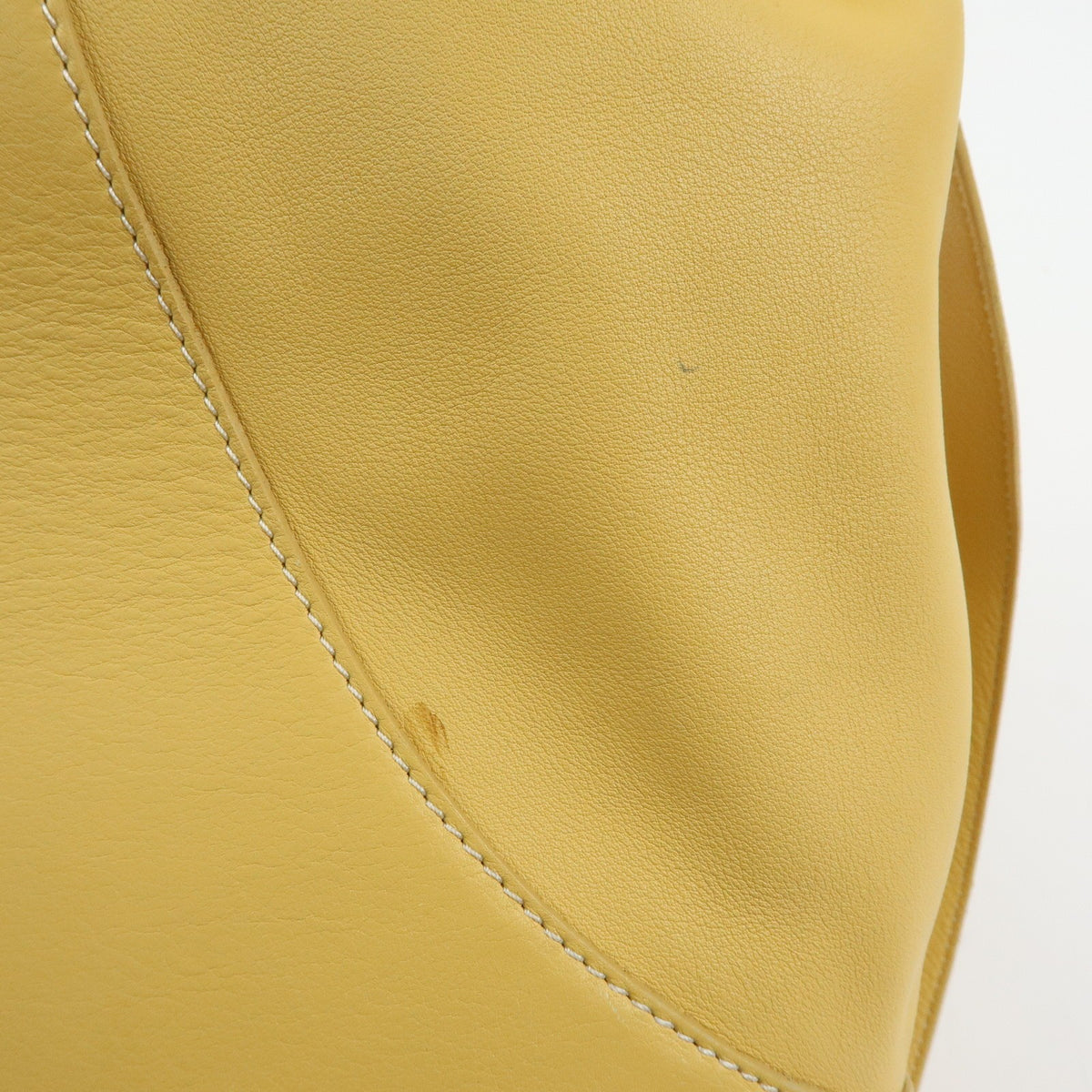 Loewe Anton Leather Yellow Leather Backpack Bag (Pre-Owned)