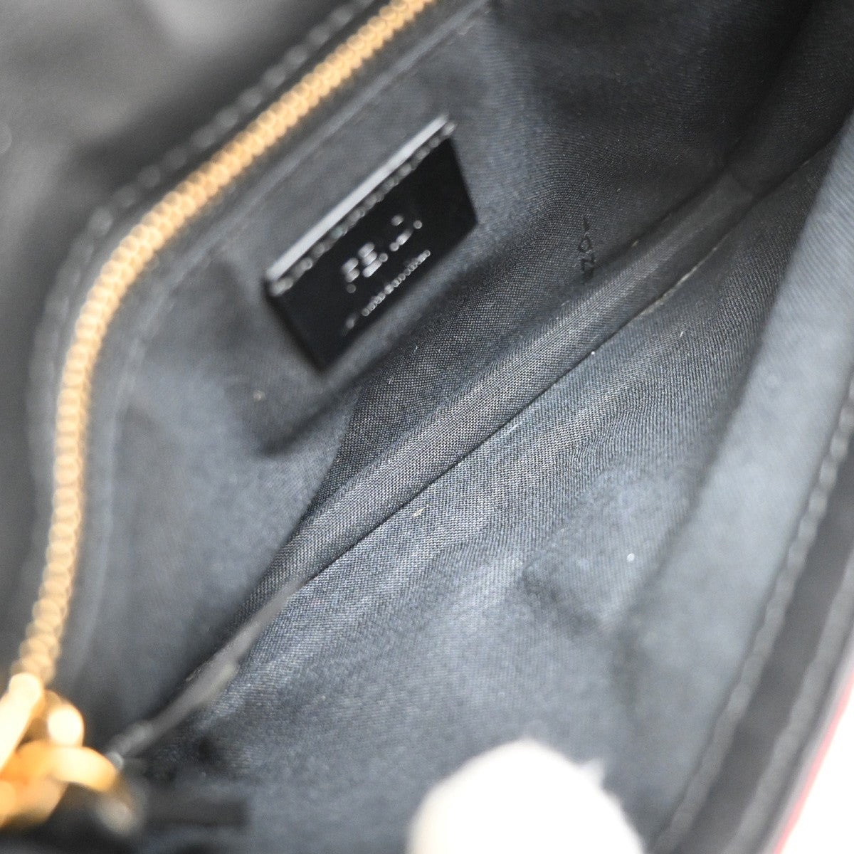 Fendi Baguette Convertible Pouch Zucca Canvas Burgundy Canvas Clutche & Pouche Bag (Pre-Owned)