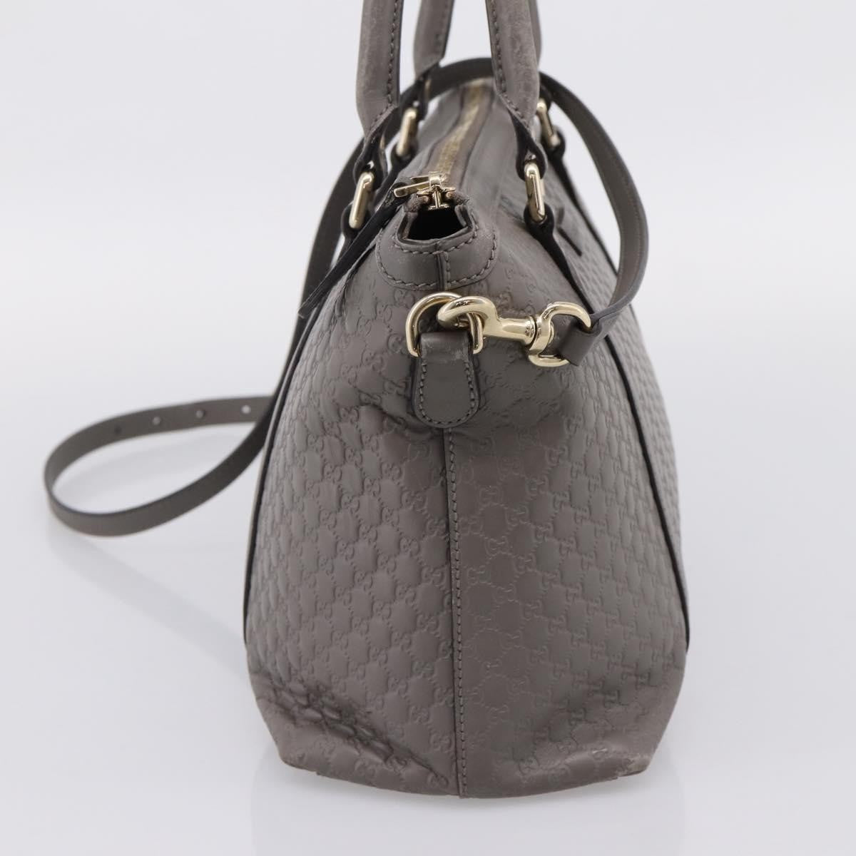 Gucci Margaux Microguccissima Leather Gray Leather Tote Bag Bag (Pre-Owned)