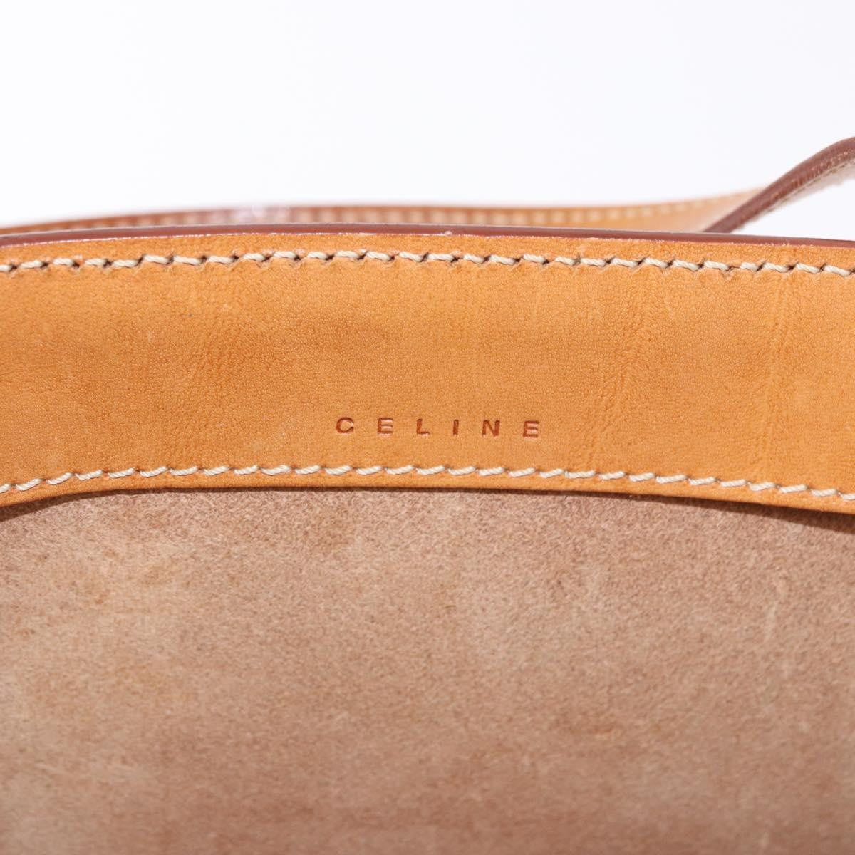 Celine Handbag Leather Brown Leather Handbag (Pre-Owned)