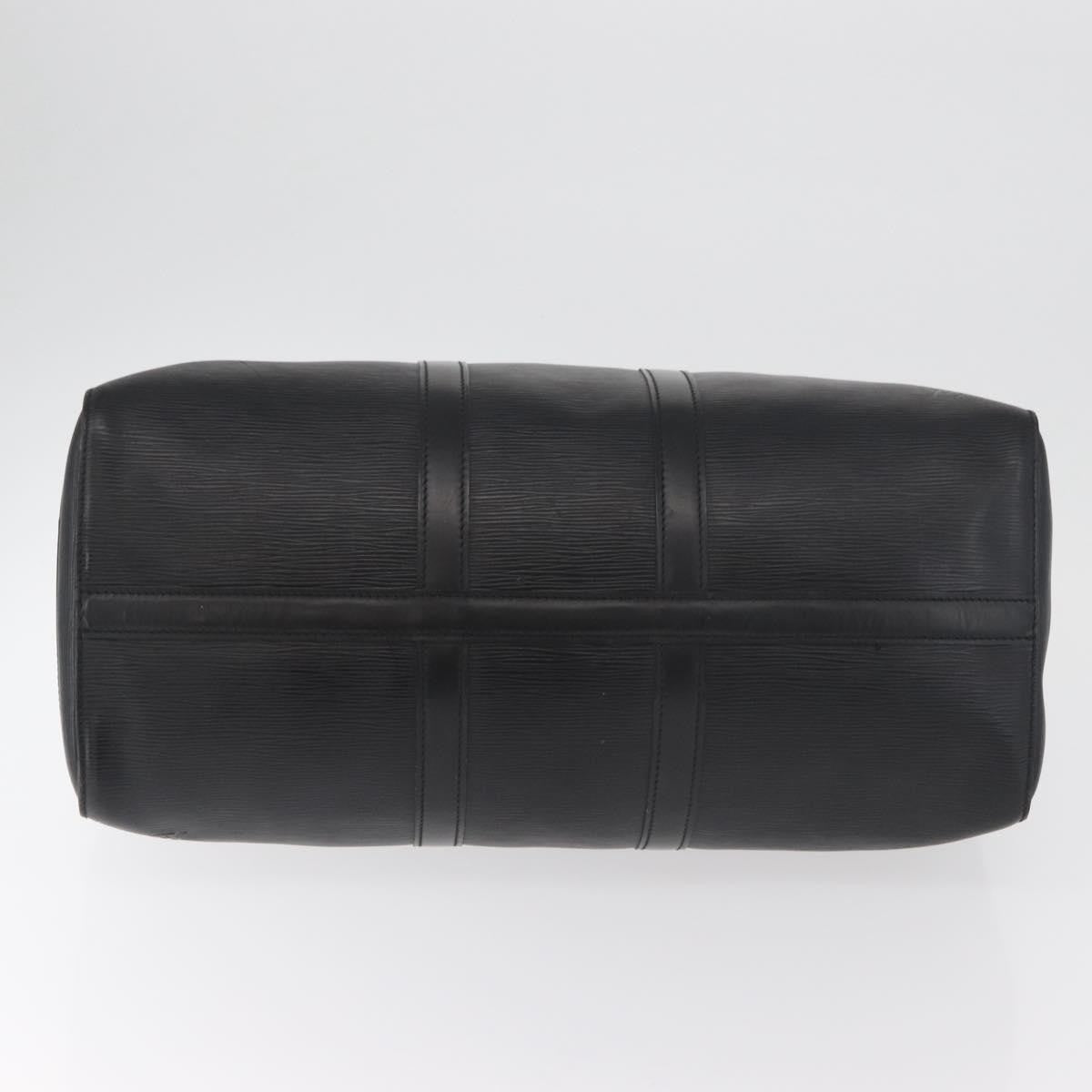 Louis Vuitton Keepall Epi Leather Black Leather Travel Bag Bag (Pre-Owned)