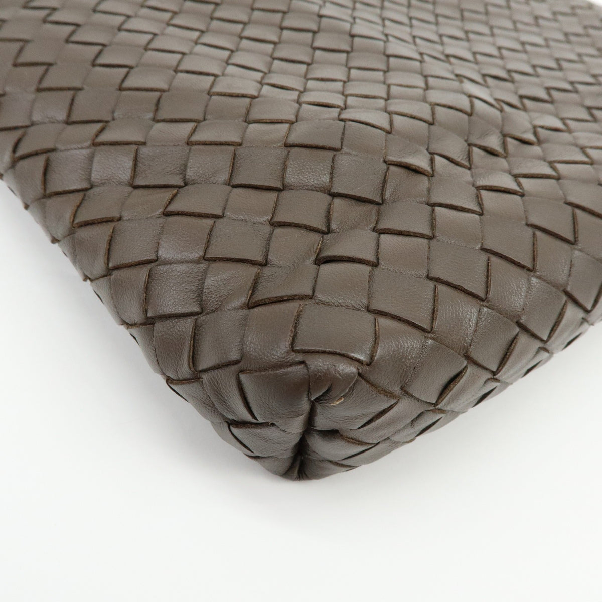 Bottega Veneta Shoulder Intrecciato Nappa Brown Leather Shoulder Bag Bag (Pre-Owned)