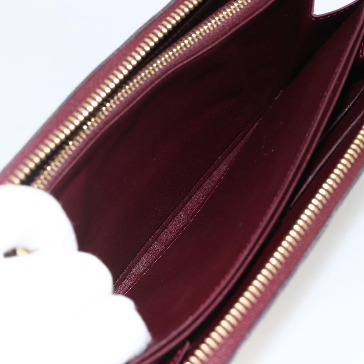 Louis Vuitton Zippy Leather Red Patent_Leather Wallets Accessory (Pre-Owned)