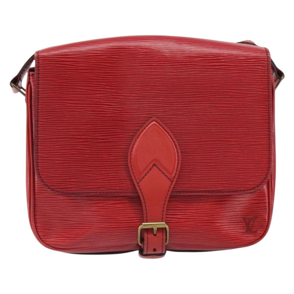 Louis Vuitton Cartouchiere Epi Leather Red Leather Shoulder Bag Bag (Pre-Owned)
