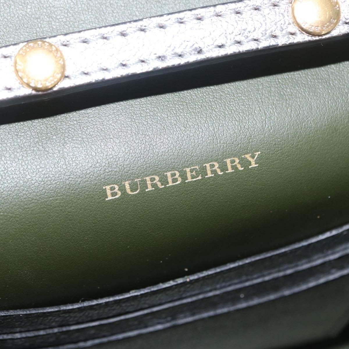 Burberry D-Ring Chain Leather Silver Leather Shoulder Bag Bag (Pre-Owned)