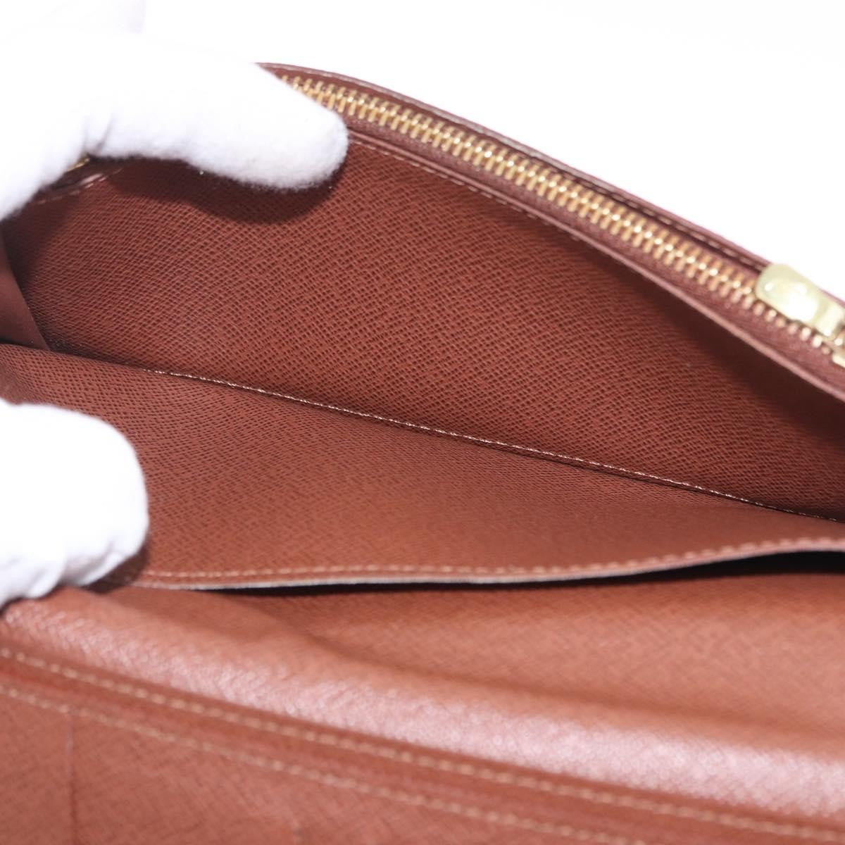 Louis Vuitton Brazza Monogram Canvas Brown Canvas Wallets Accessory (Pre-Owned)
