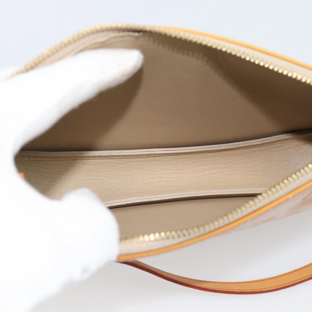 Louis Vuitton Lexington Pochette Patent Leather Beige Patent_Leather Clutche & Pouche Bag (Pre-Owned)