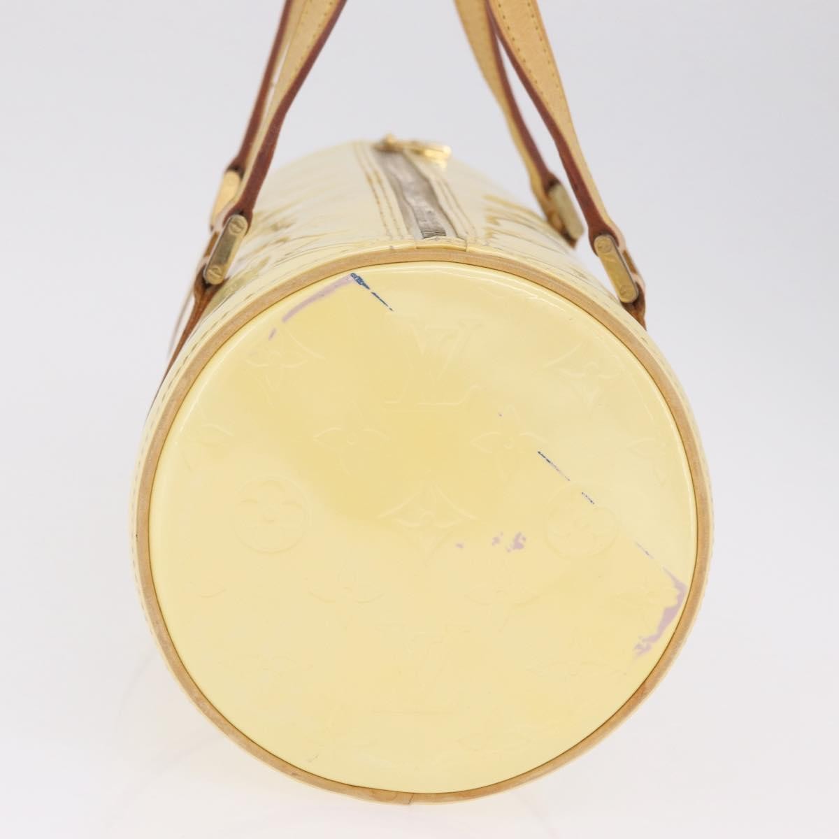 Louis Vuitton Bedford Monogram Vernis Beige Patent_Leather Handbag (Pre-Owned)