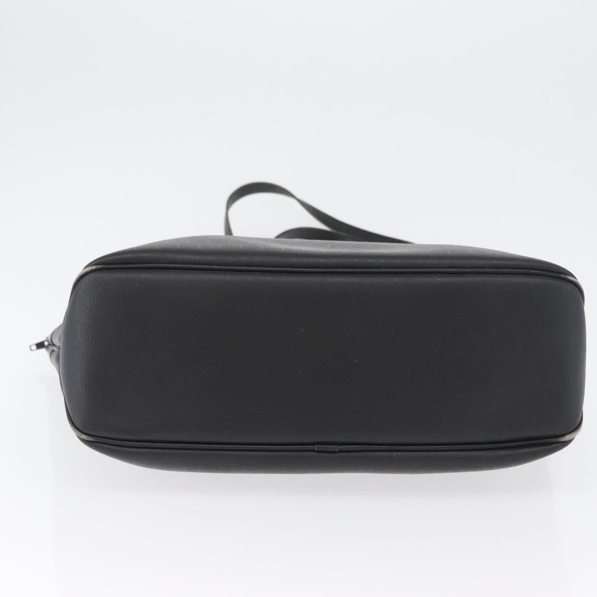 Christian Dior Vintage Honeycomb Canvas Black Pvc Shoulder Bag Bag (Pre-Owned)