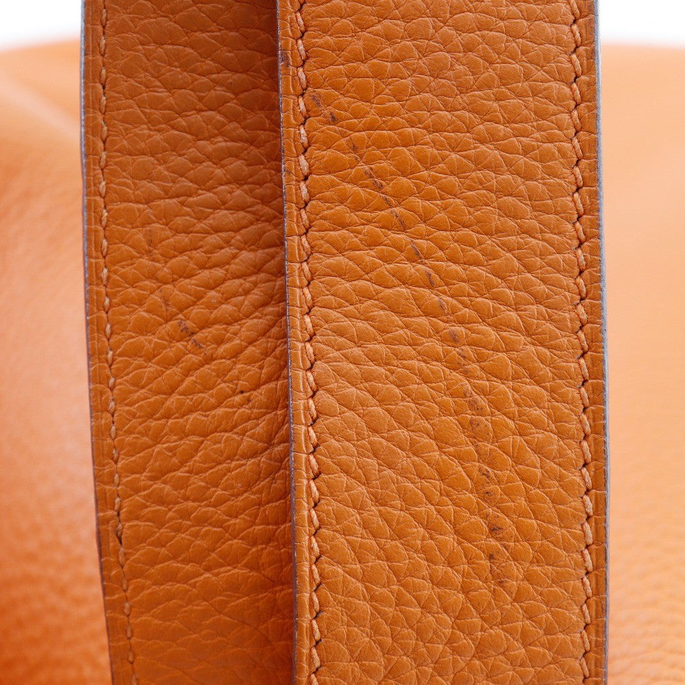 Hermes Picotin Lock Clemence Orange Leather Handbag (Pre-Owned)