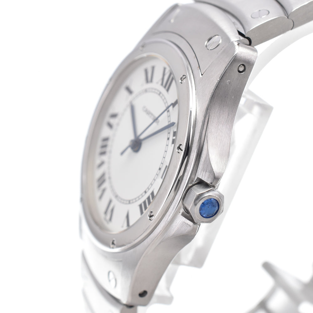 Cartier Santos Ronde Automatic Stainless Steel Watch (Pre-Owned)