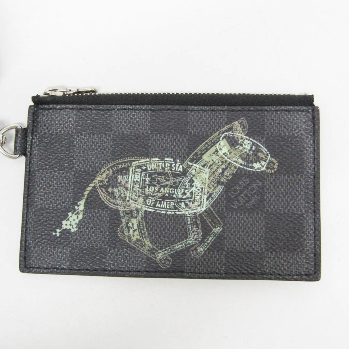 Louis Vuitton Gaston Wearable Limited Edition Wild Animals Damier Graphite Black Canvas Crossbody Bag Bag (Pre-Owned)