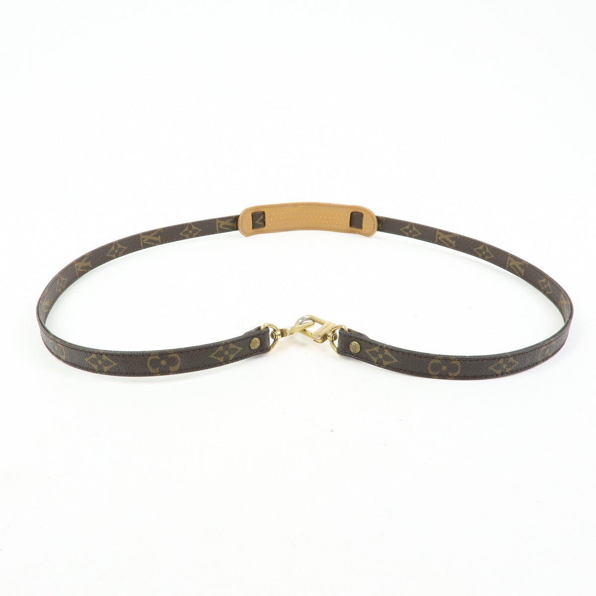 Louis Vuitton Shoulder Strap Monogram Canvas Brown Canvas Straps Accessory (Pre-Owned)