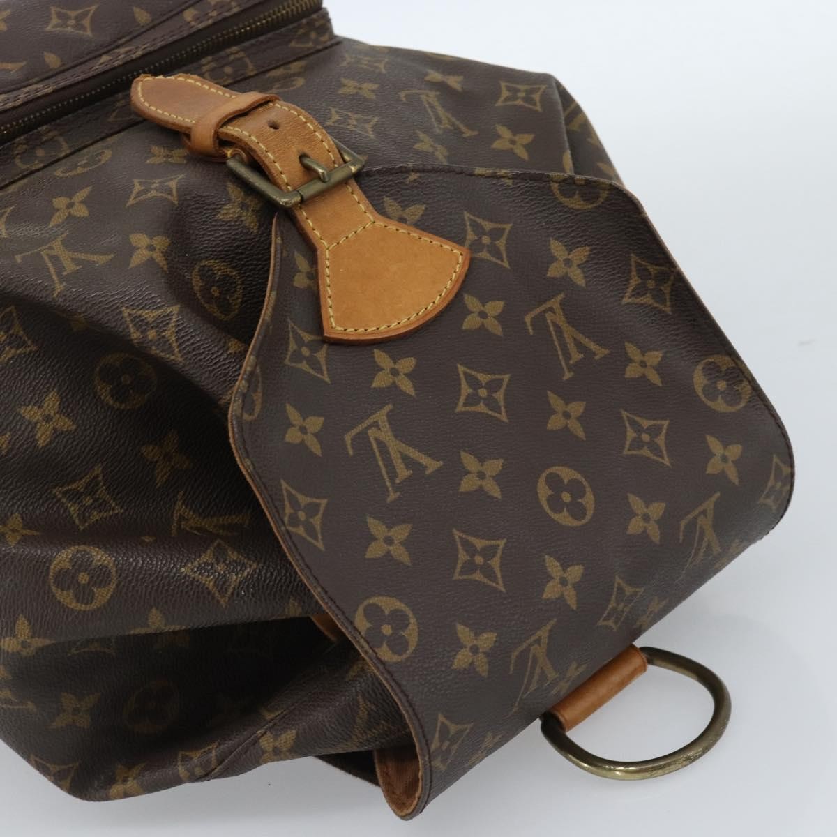 Louis Vuitton Vintage Montsouris Monogram Canvas Brown Canvas Backpack Bag (Pre-Owned)