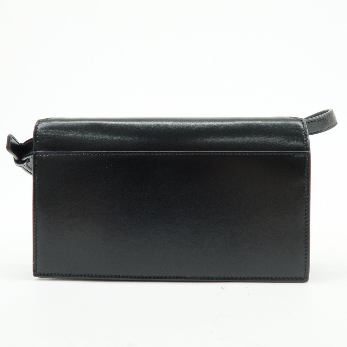 Saint Laurent Paris Chain Leather Black Leather Crossbody Bag Bag (Pre-Owned)