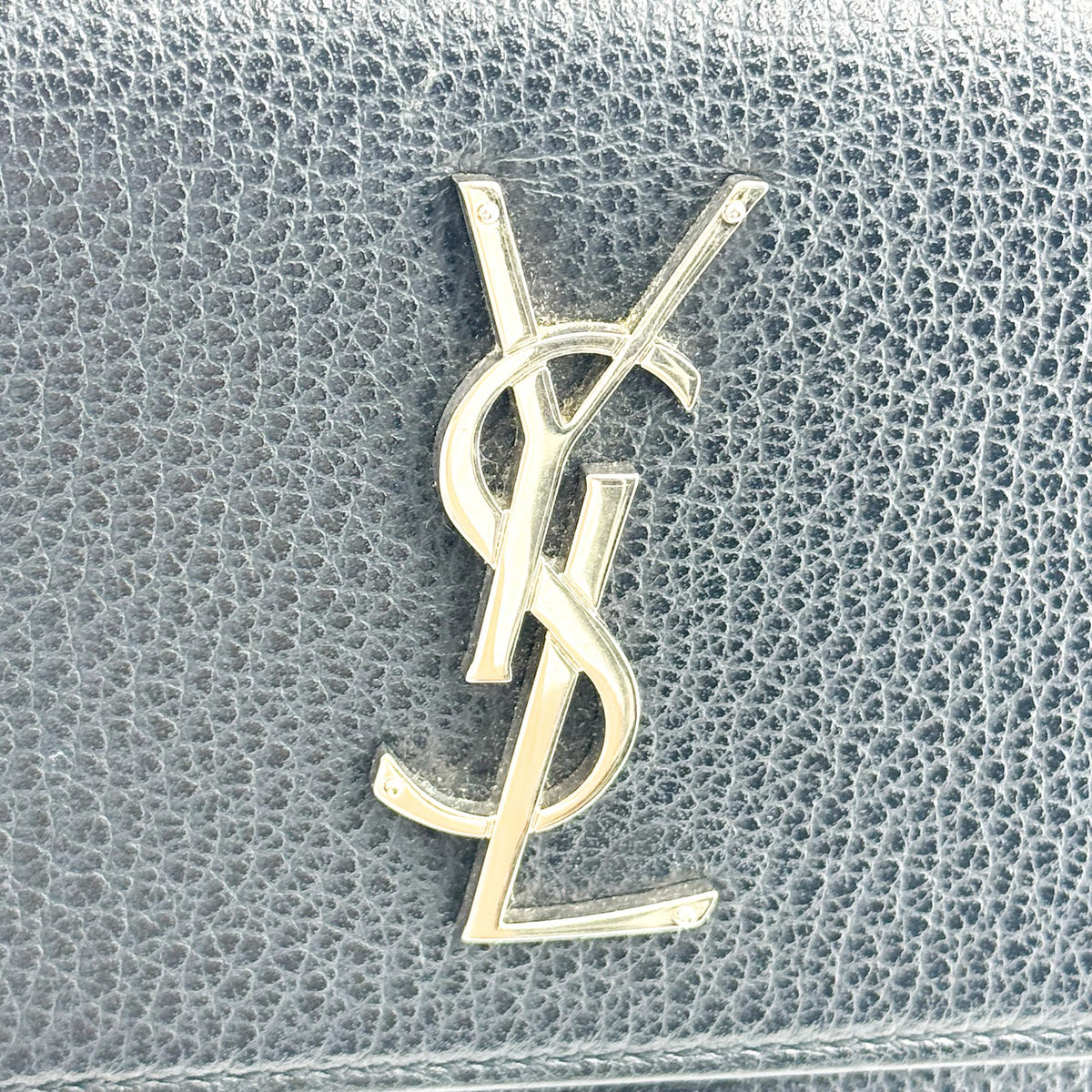 Saint Laurent Sunset Leather Black Leather Crossbody Bag Bag (Pre-Owned)