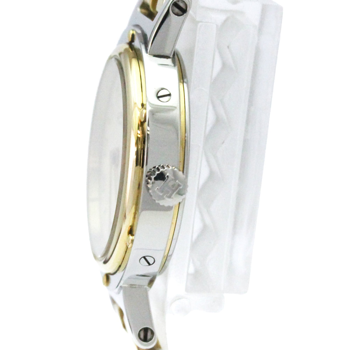 Hermes Clipper Quartz Stainless Steel And Plated Metal Watch (Pre-Owned)