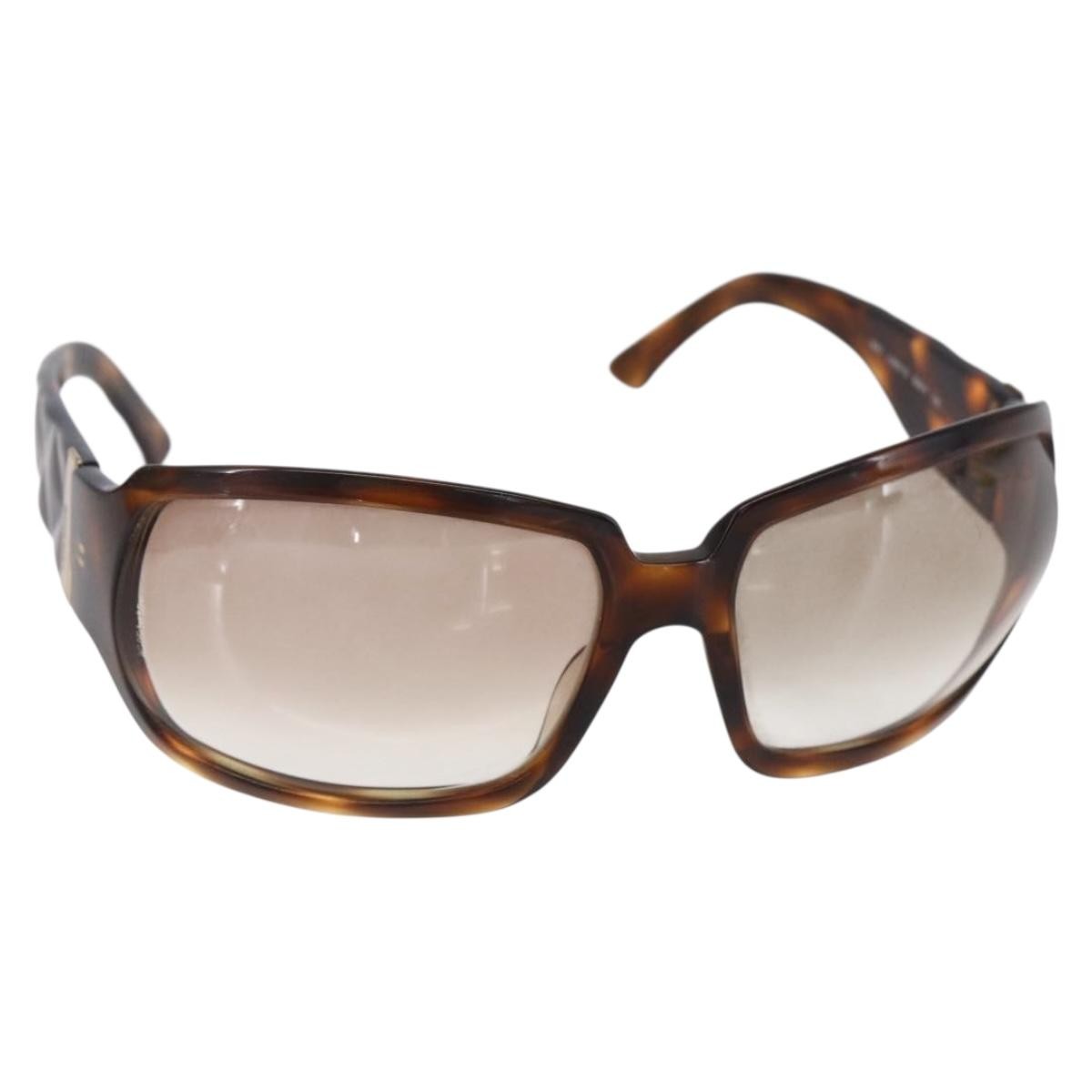Chanel Chanel Logo Sunglasses Eye Wear Plastic Brown Plastic Sunglasse Accessory (Pre-Owned)