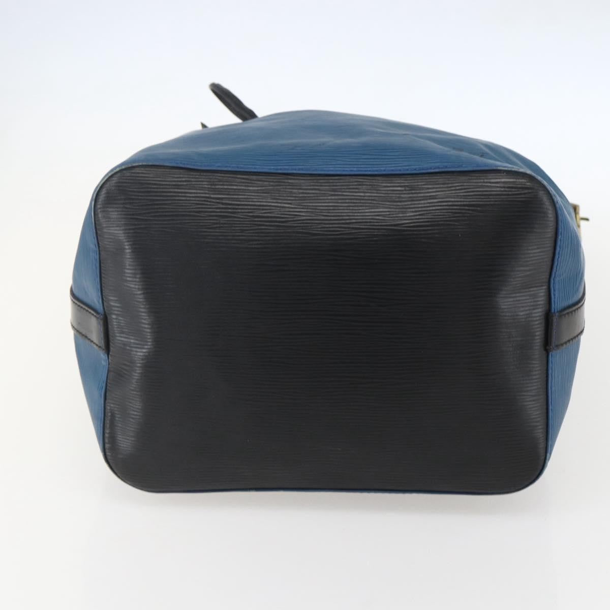 Louis Vuitton Bicolor Petit Noe Epi Leather Blue Leather Shoulder Bag Bag (Pre-Owned)
