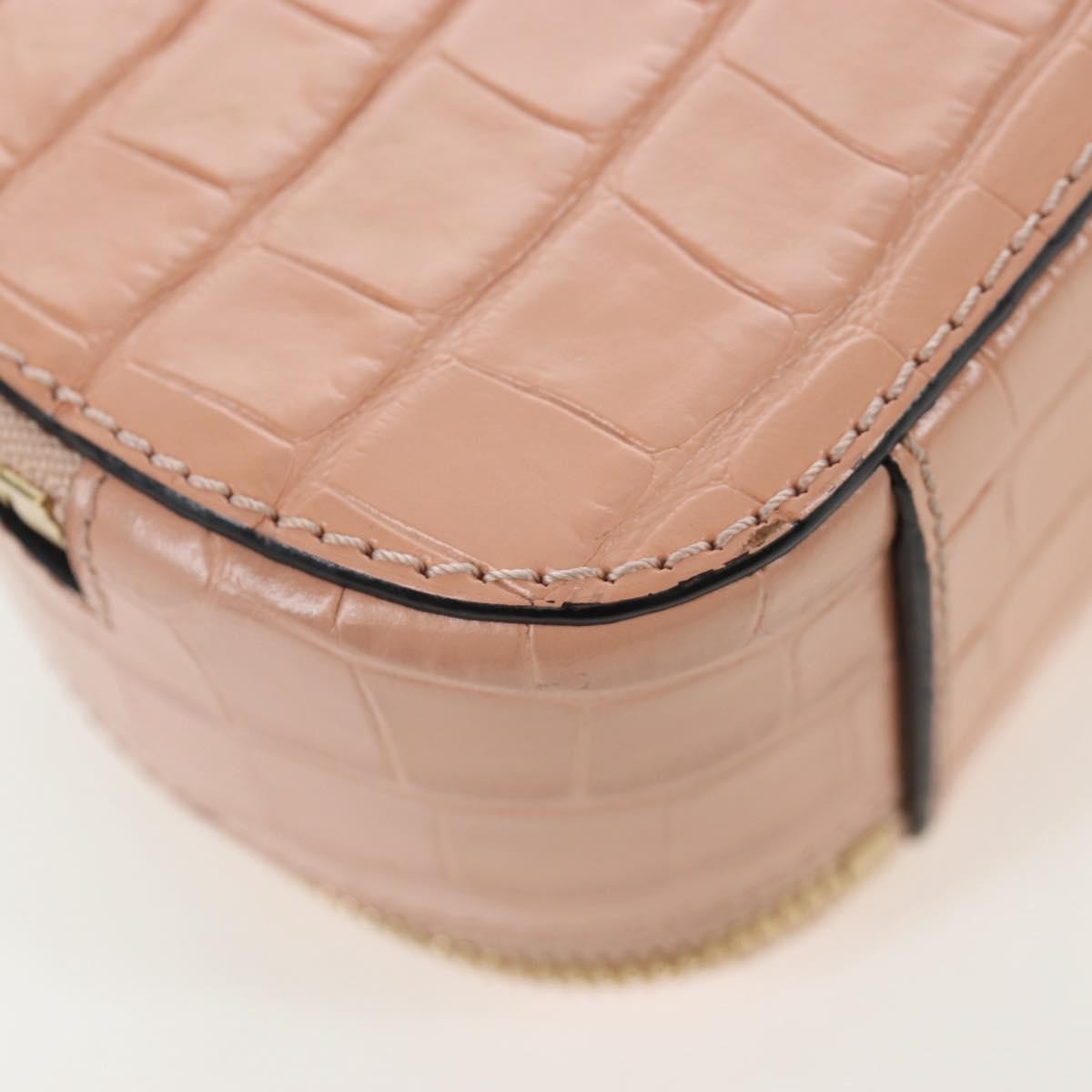 Chloe C Vanity Leather Pink Leather Handbag (Pre-Owned)