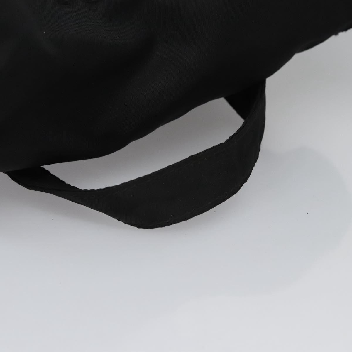 Prada Flap Drawstring Tessuto Black Nylon Backpack Bag (Pre-Owned)