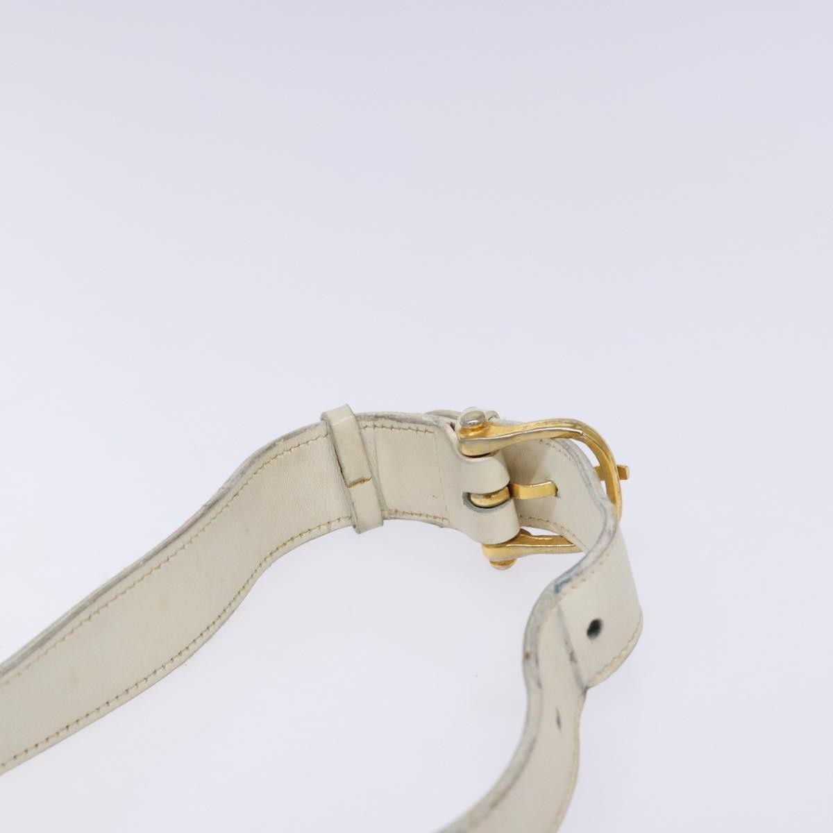 Celine Shoulder Leather White Leather Shoulder Bag Bag (Pre-Owned)