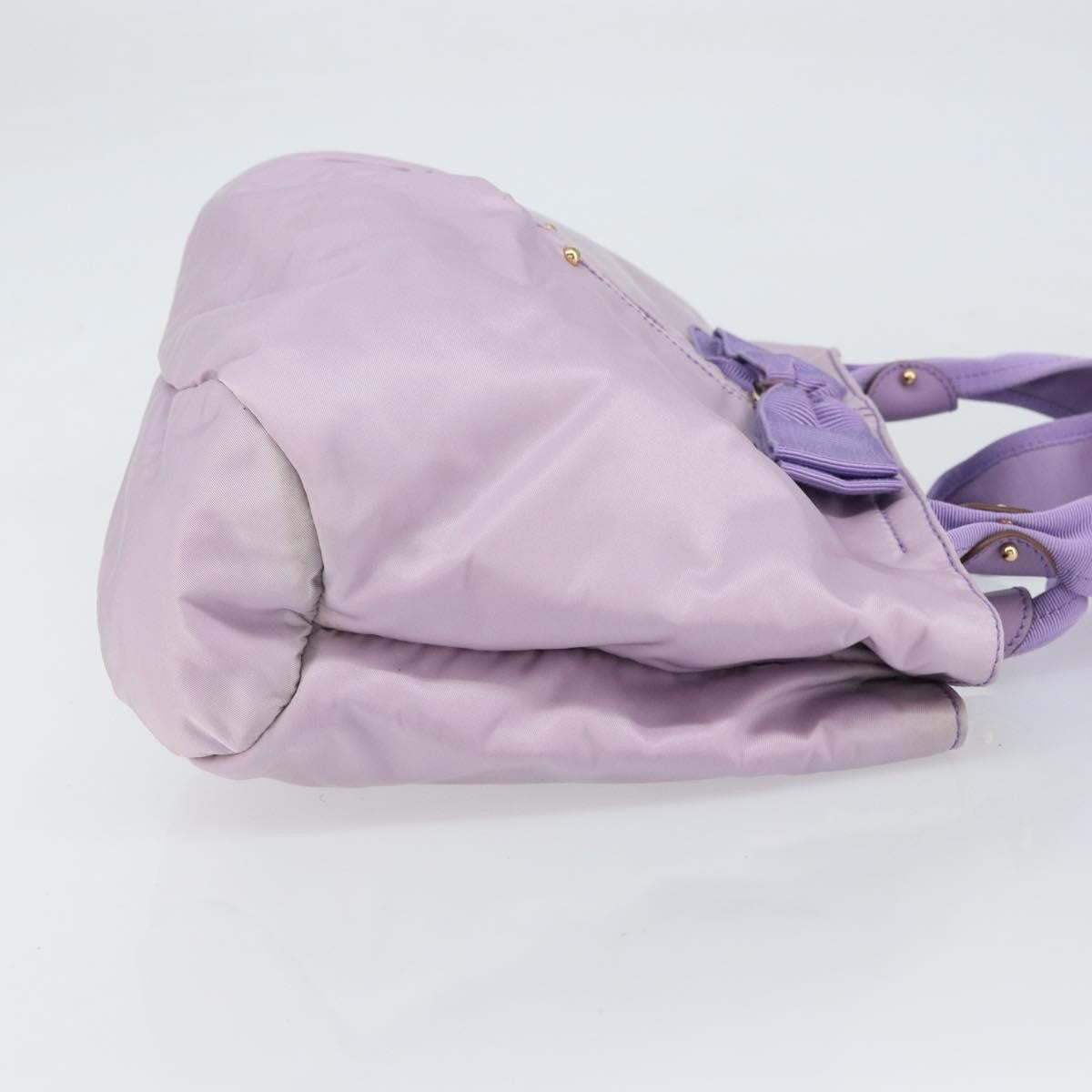 Salvatore Ferragamo Vala Tote Nylon Purple Nylon Tote Bag Bag (Pre-Owned)