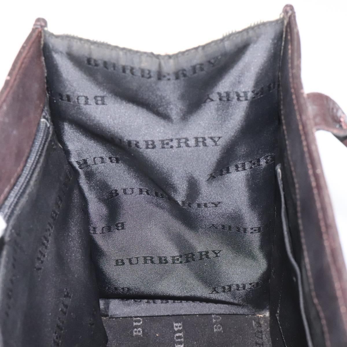 Burberry Nova Check Nylon Beige Nylon Handbag (Pre-Owned)