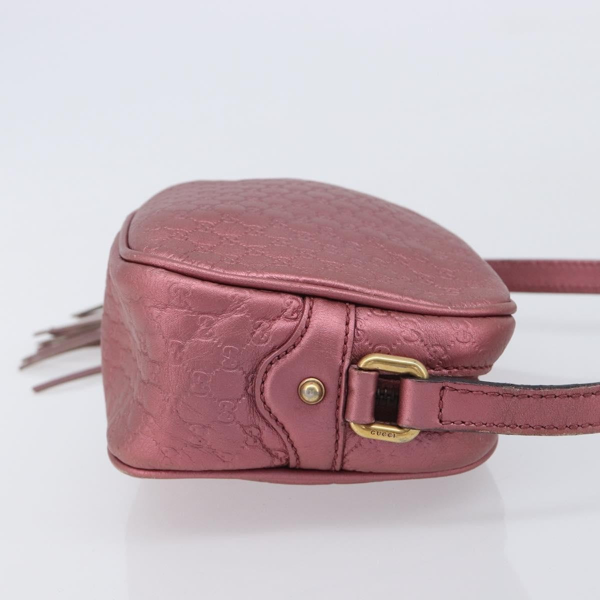 Gucci Sunshine Disco Microguccissima Leather Pink Leather Crossbody Bag Bag (Pre-Owned)