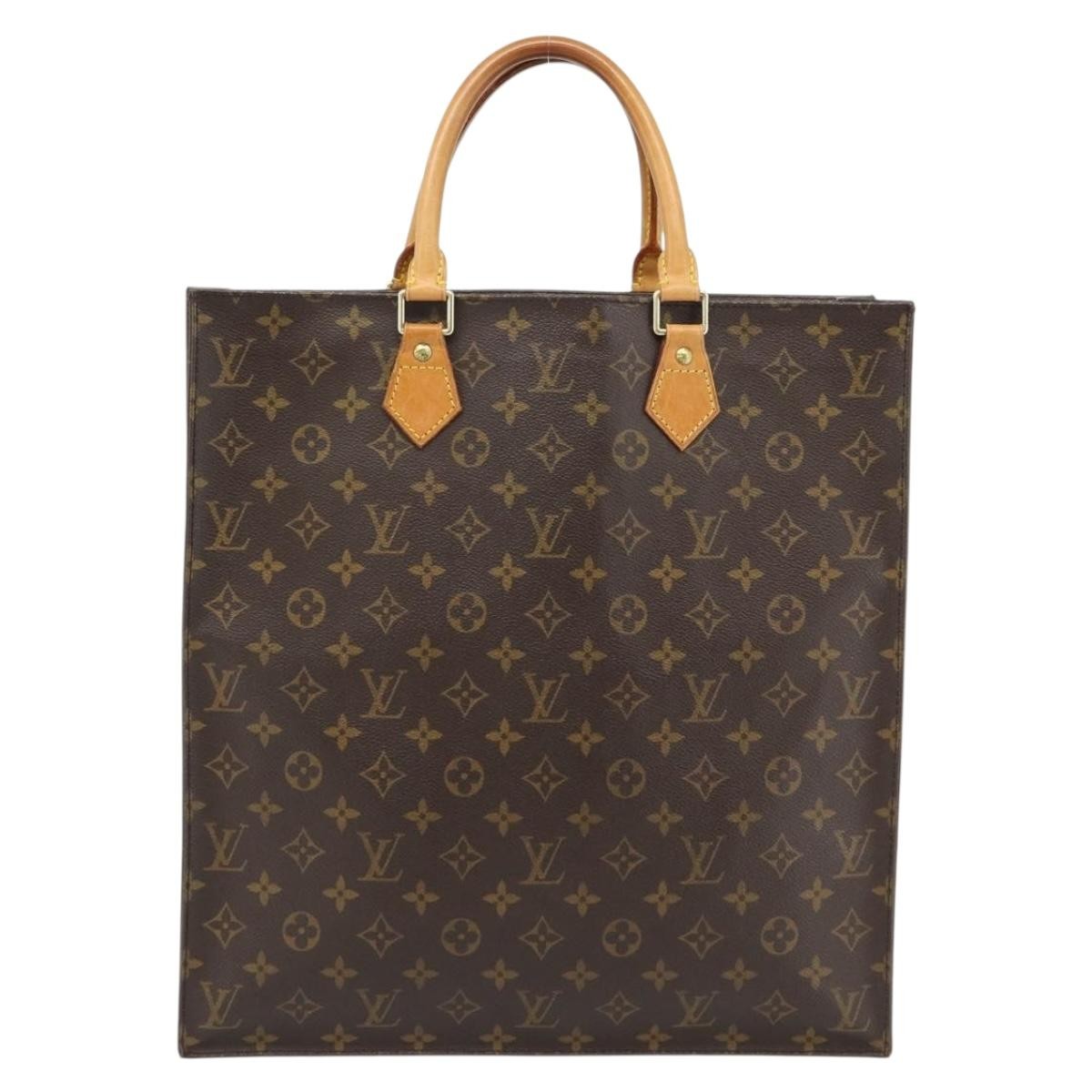 Louis Vuitton Vintage Sac Plat Monogram Canvas Brown Canvas Handbag (Pre-Owned)