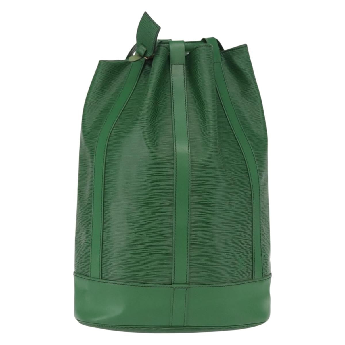 Louis Vuitton Randonnee Epi Leather Green Leather Backpack Bag (Pre-Owned)