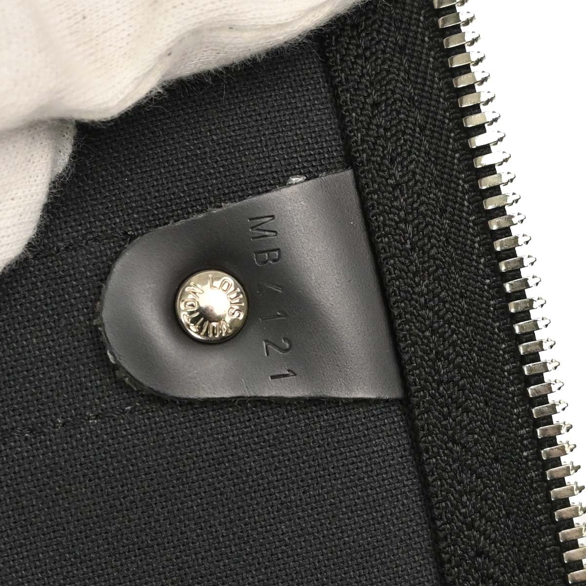 Louis Vuitton Keepall Bandouliere Damier Graphite Gray Canvas Travel Bag Bag (Pre-Owned)
