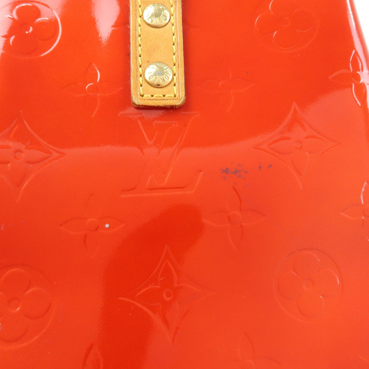 Louis Vuitton Reade Monogram Vernis Red Patent_Leather Handbag (Pre-Owned)