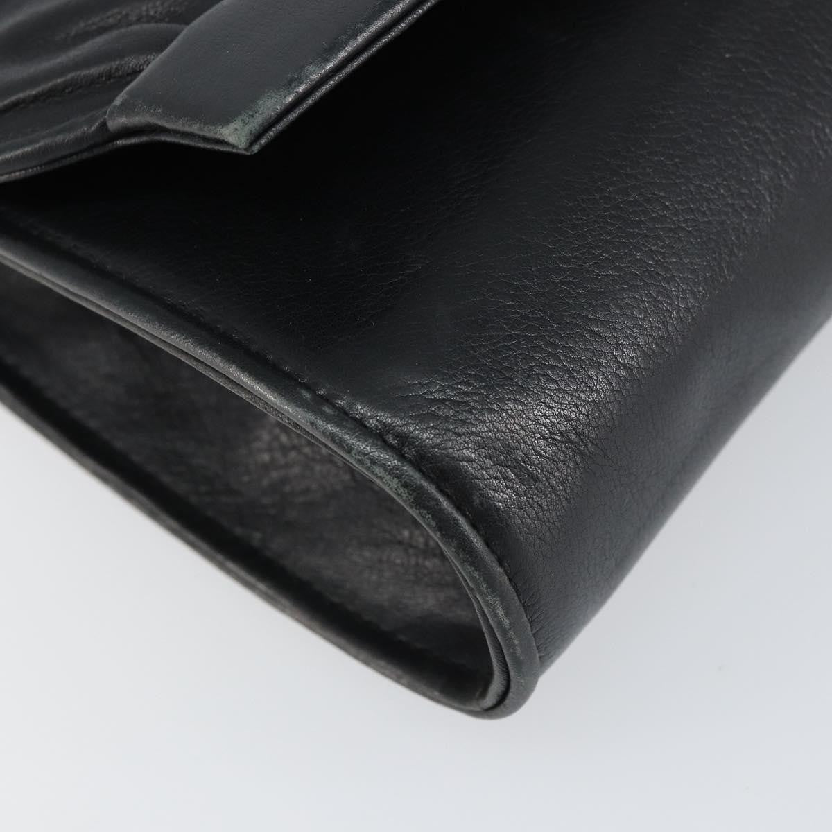 Gucci Vintage Leather Black Leather Shoulder Bag Bag (Pre-Owned)