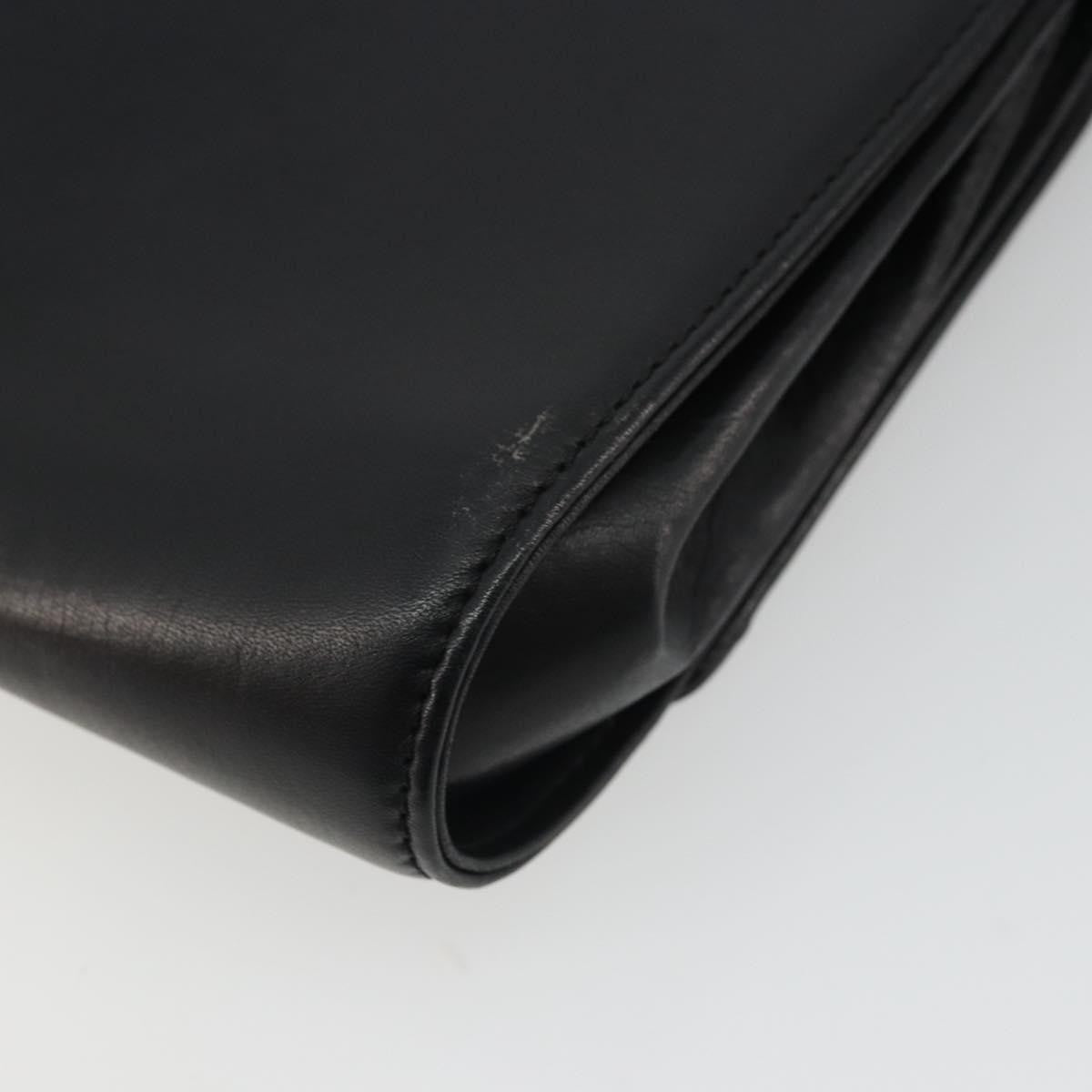 Celine Vintage Horsebit Sling Leather Black Leather Shoulder Bag Bag (Pre-Owned)