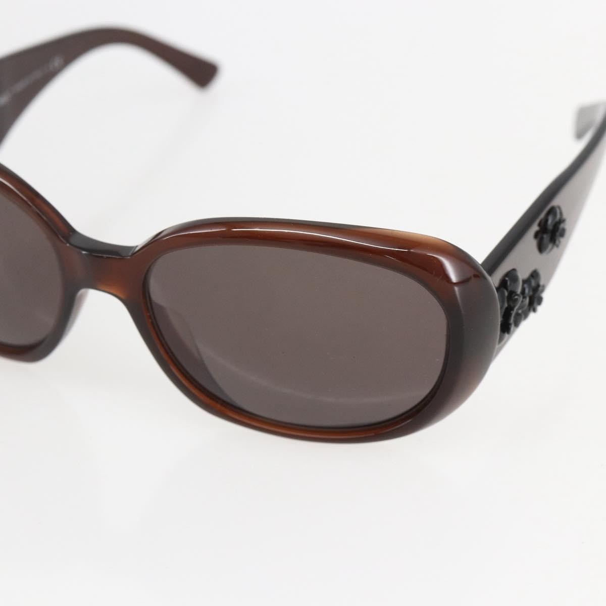Chanel Camélia Plastic Brown Plastic Sunglasse Accessory (Pre-Owned)