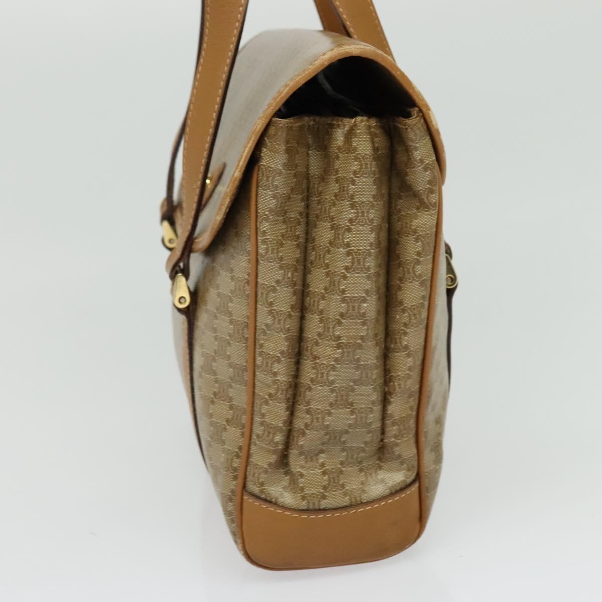Celine Vintage Macadam Canvas Beige Canvas Bag (Pre-Owned)