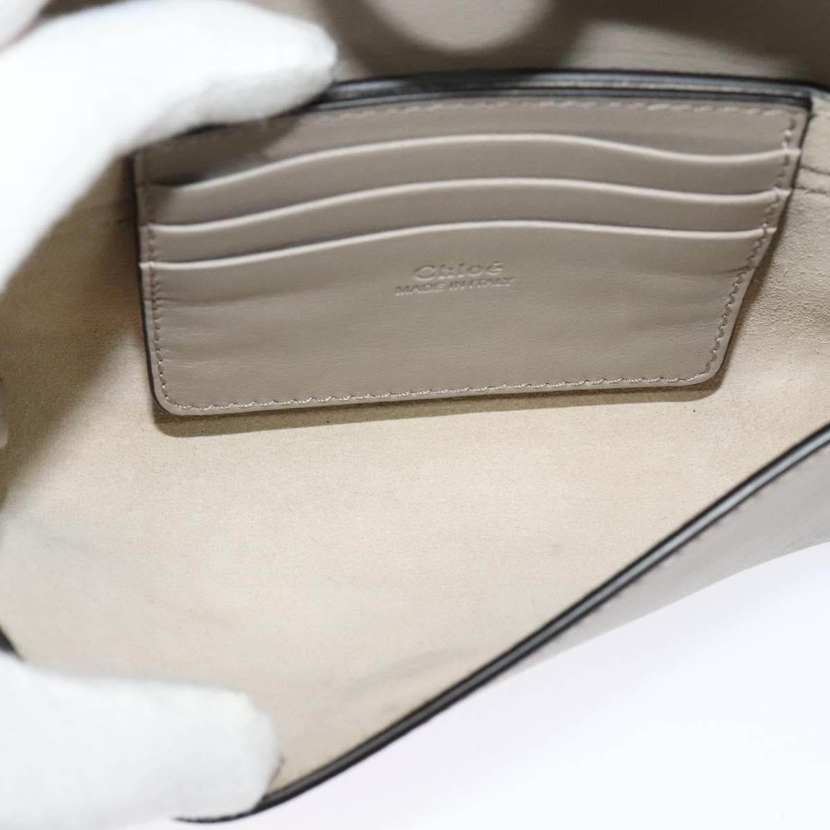Chloe Faye Leather And Suede Beige Leather Shoulder Bag Bag (Pre-Owned)