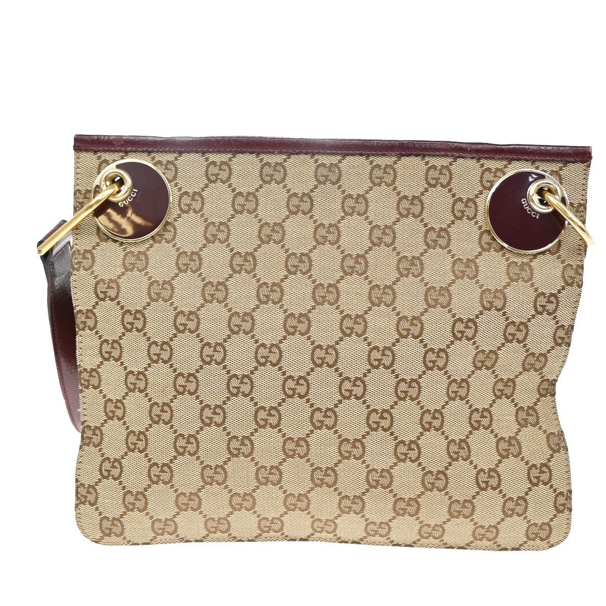 Gucci Crossbody Canvas Beige Canvas Shoulder Bag Bag (Pre-Owned)