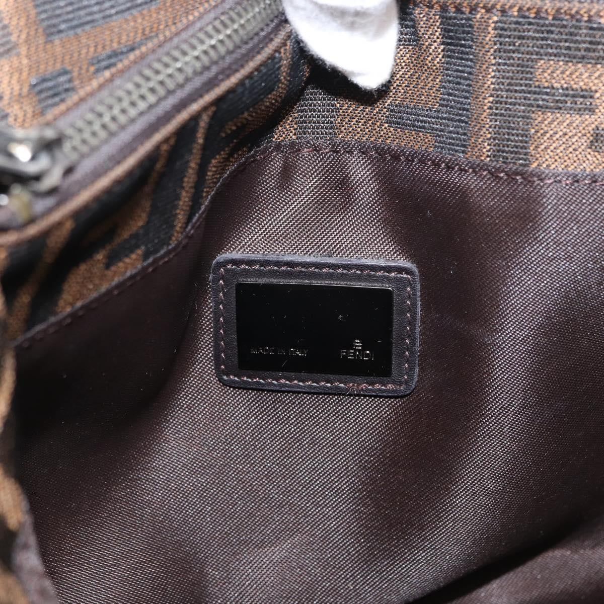 Fendi Vintage Open Tote Zucca Canvas Brown Canvas Tote Bag Bag (Pre-Owned)