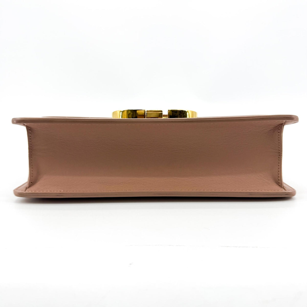 Christian Dior 30 Montaigne Flap Leather Beige Leather Handbag (Pre-Owned)