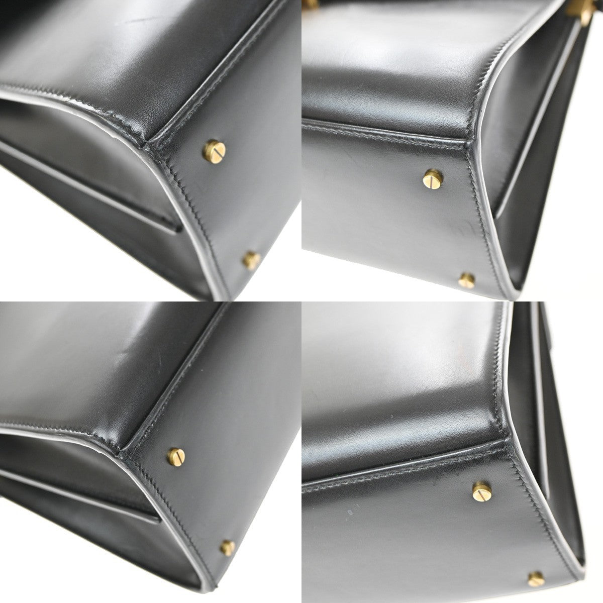 Saint Laurent Cassandra Leather Black Leather Shoulder Bag Bag (Pre-Owned)