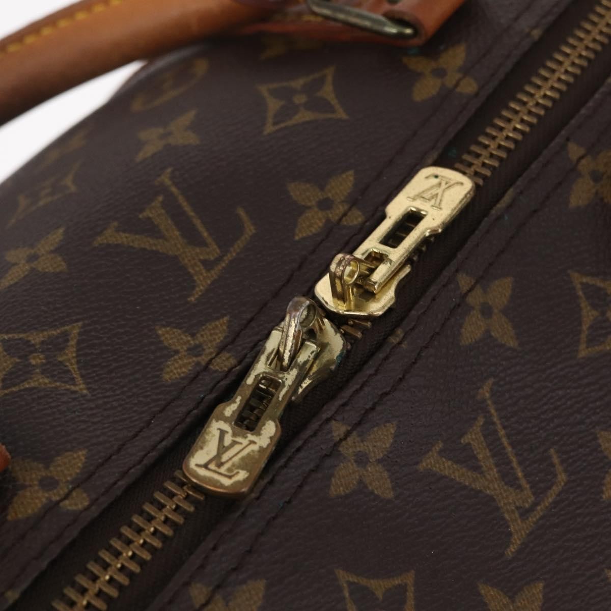 Louis Vuitton Keepall Monogram Canvas Brown Canvas Travel Bag Bag (Pre-Owned)