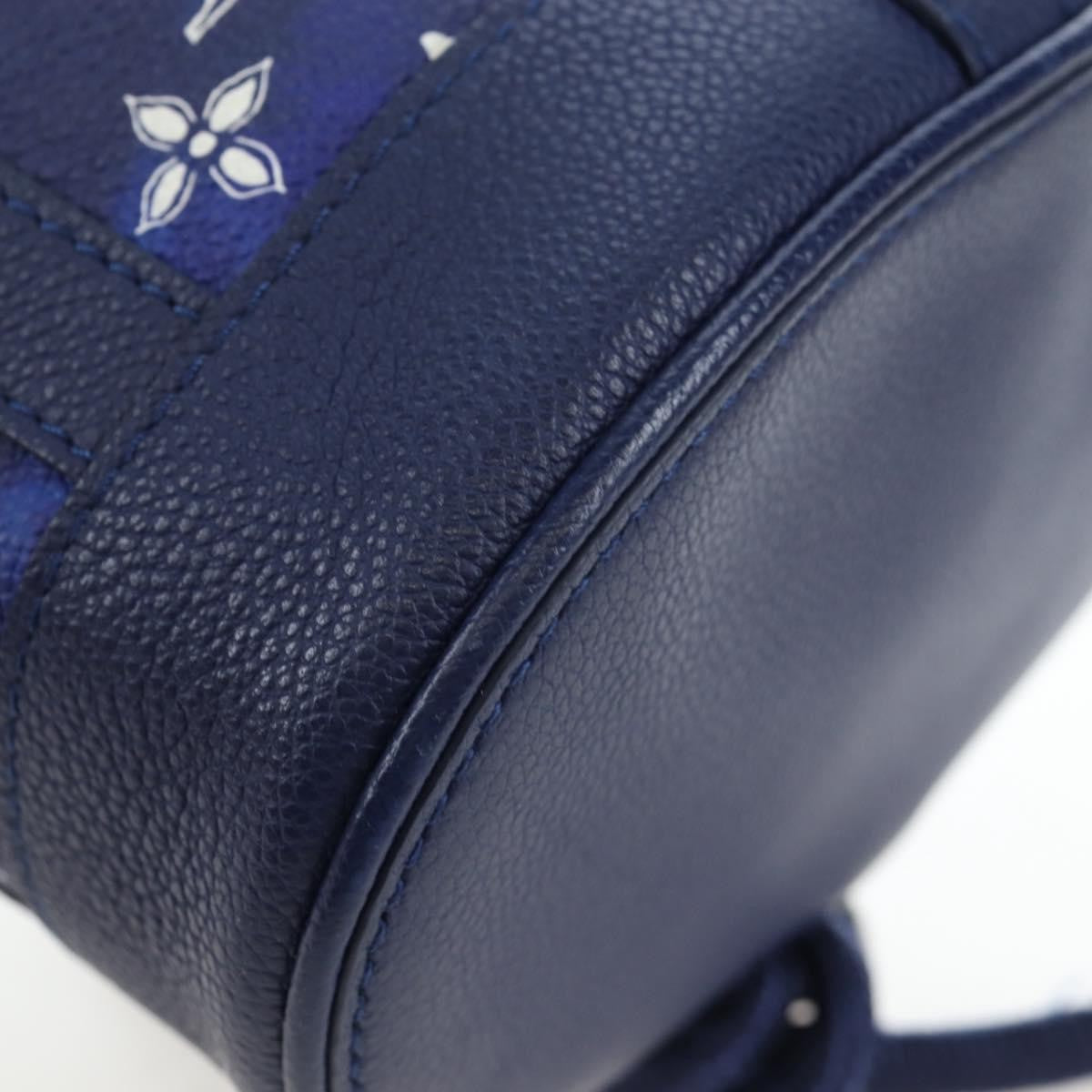 Louis Vuitton Randonnee Limited Edition Monogram Bandana Leather Blue Canvas Shoulder Bag Bag (Pre-Owned)