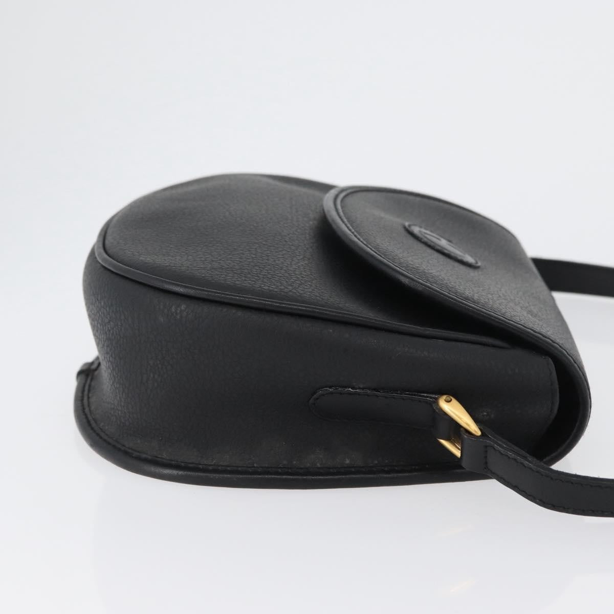 Gucci Vintage Leather Black Leather Shoulder Bag Bag (Pre-Owned)