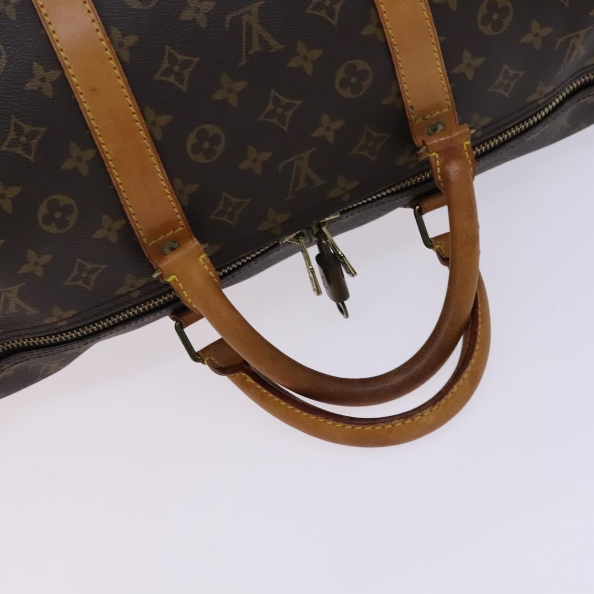Louis Vuitton Keepall Monogram Canvas Brown Canvas Travel Bag Bag (Pre-Owned)