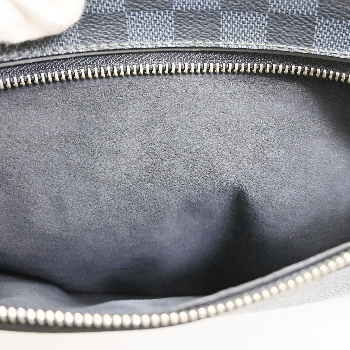 Louis Vuitton Greenwich Messenger Damier Cobalt Black Canvas Handbag (Pre-Owned)