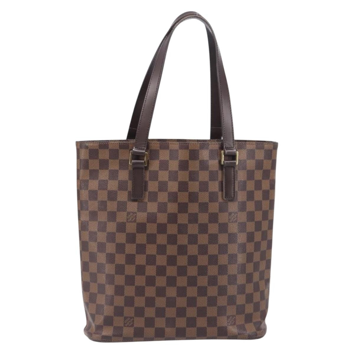 Louis Vuitton Vavin Damier With Leather Brown Canvas Handbag (Pre-Owned)