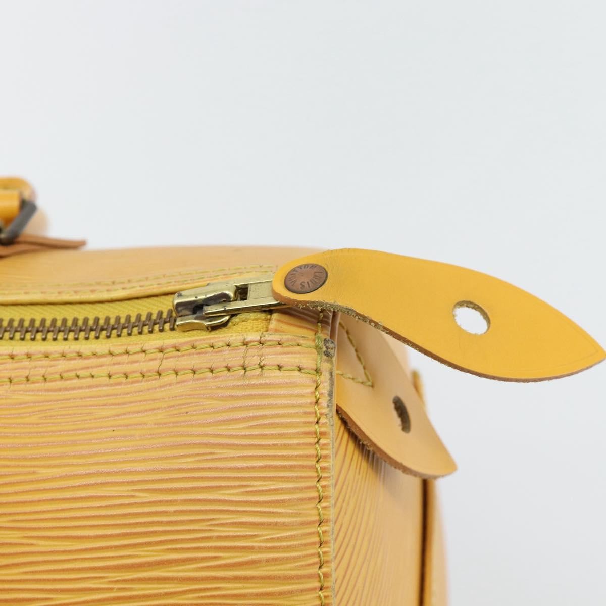 Louis Vuitton Speedy Epi Leather Yellow Leather Handbag (Pre-Owned)