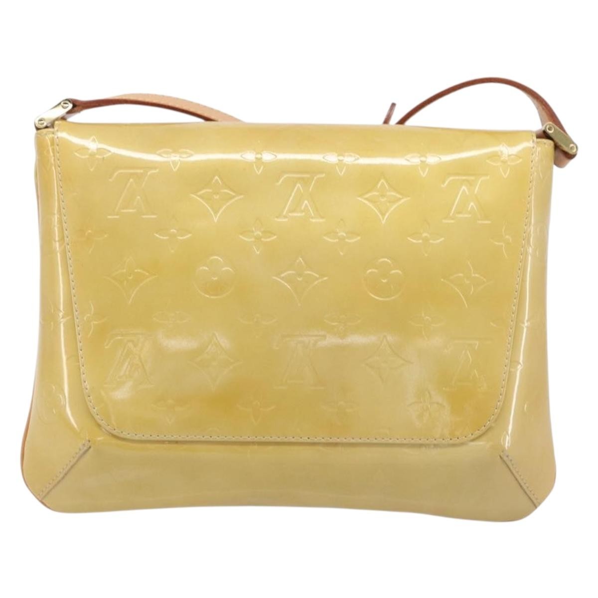 Louis Vuitton Thompson Street Monogram Vernis Beige Patent_Leather Shoulder Bag Bag (Pre-Owned)